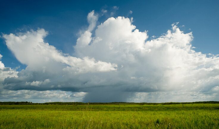 clouds over Top End floodplains