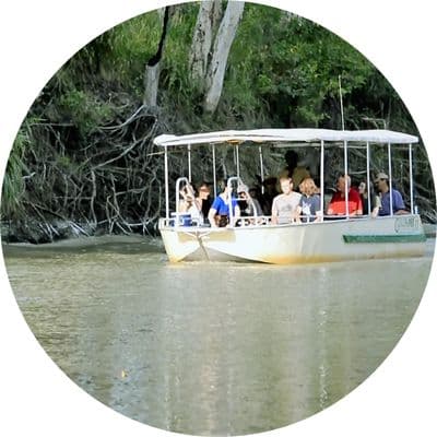 cruise boat on the Guluyambi Culture Cruise